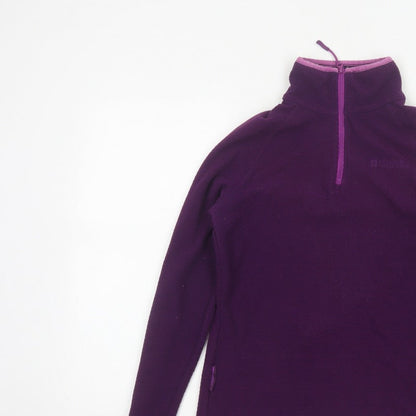 Mountain Warehouse Women’s Purple UK 8 1/4 Zip Fleece Sweatshirt