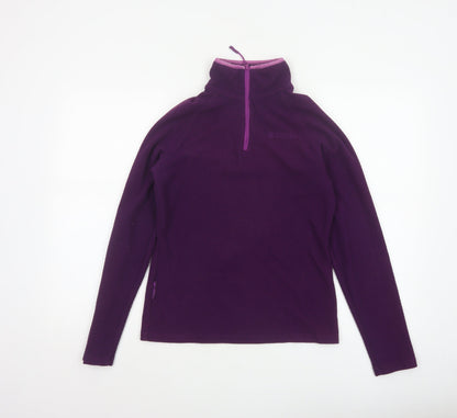 Mountain Warehouse Women’s Purple UK 8 1/4 Zip Fleece Sweatshirt
