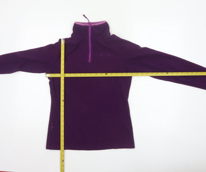 Mountain Warehouse Women’s Purple UK 8 1/4 Zip Fleece Sweatshirt