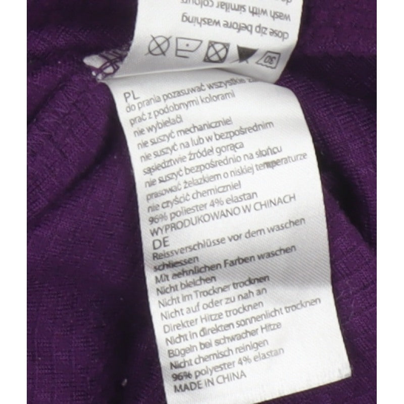 Mountain Warehouse Women’s Purple UK 8 1/4 Zip Fleece Sweatshirt