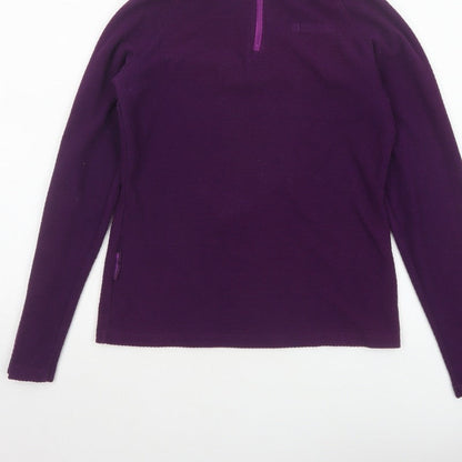 Mountain Warehouse Women’s Purple UK 8 1/4 Zip Fleece Sweatshirt