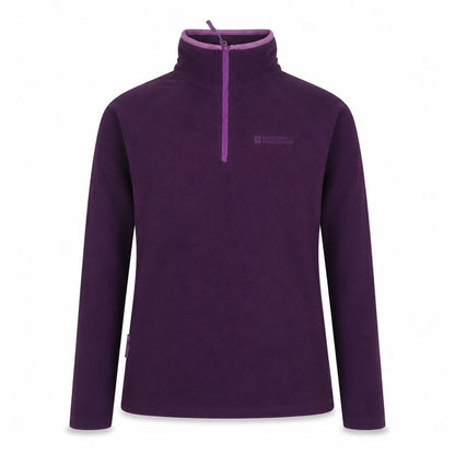Mountain Warehouse Women’s Purple UK 8 1/4 Zip Fleece Sweatshirt