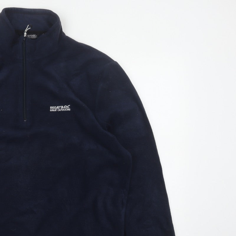 Regatta Men’s Blue 2XL 1/4 Zip Fleece Pullover Sweatshirt Outdoor