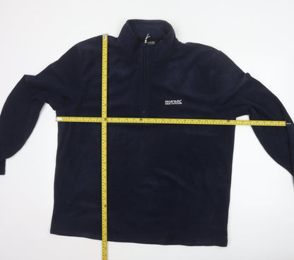 Regatta Men’s Blue 2XL 1/4 Zip Fleece Pullover Sweatshirt Outdoor