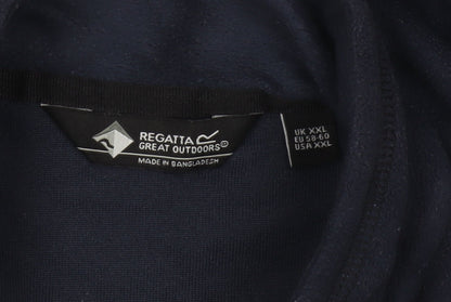 Regatta Men’s Blue 2XL 1/4 Zip Fleece Pullover Sweatshirt Outdoor