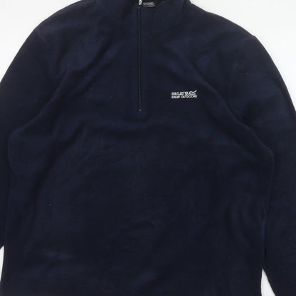 Regatta Men’s Blue 2XL 1/4 Zip Fleece Pullover Sweatshirt Outdoor