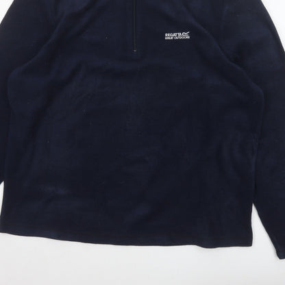 Regatta Men’s Blue 2XL 1/4 Zip Fleece Pullover Sweatshirt Outdoor