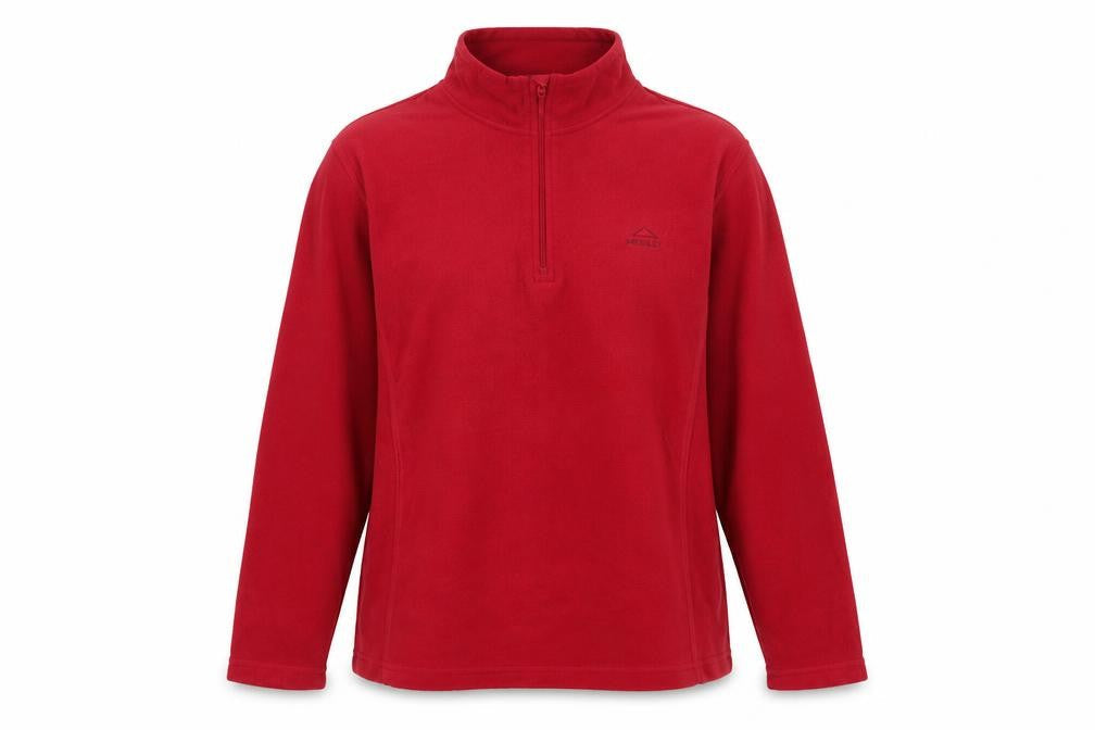 McKinley Women’s Red UK 16 1/2 Zip Fleece Pullover Sweatshirt