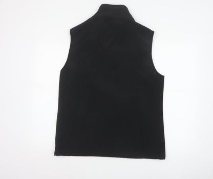 Dickies Men Black L Soft Shell Bodywarmer Workwear Zip Waistcoat