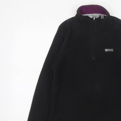 Regatta Women’s Black UK 12 1/2 Zip Fleece Pullover Sweatshirt