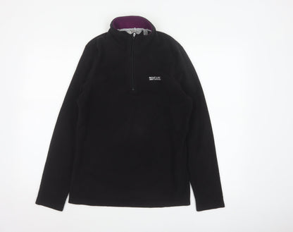 Regatta Women’s Black UK 12 1/2 Zip Fleece Pullover Sweatshirt