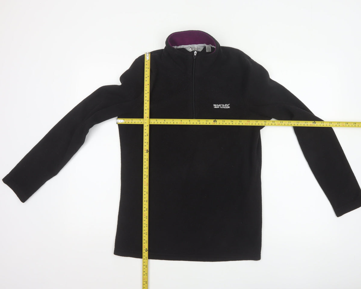 Regatta Women’s Black UK 12 1/2 Zip Fleece Pullover Sweatshirt