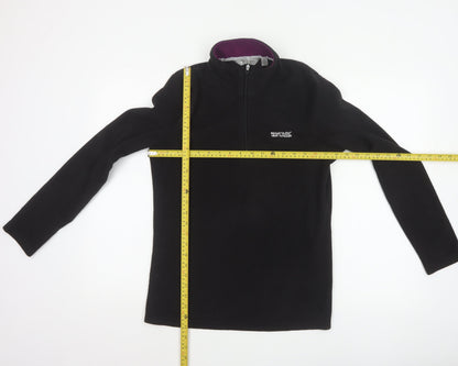 Regatta Women’s Black UK 12 1/2 Zip Fleece Pullover Sweatshirt