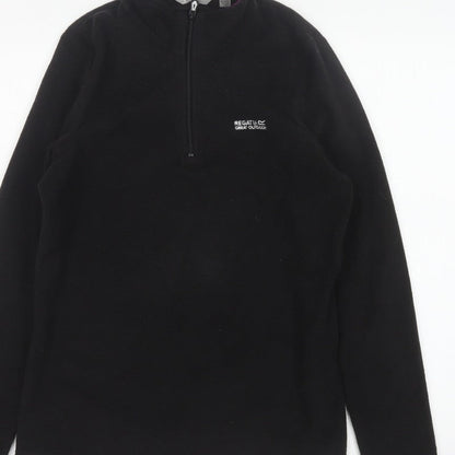 Regatta Women’s Black UK 12 1/2 Zip Fleece Pullover Sweatshirt