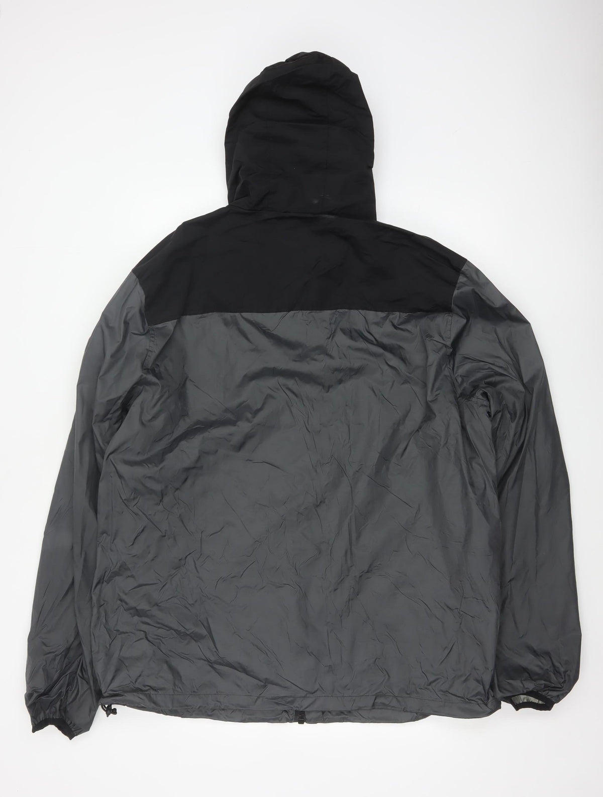 Schott Mens Black 3XL Hooded Windbreaker Jacket Full Zip