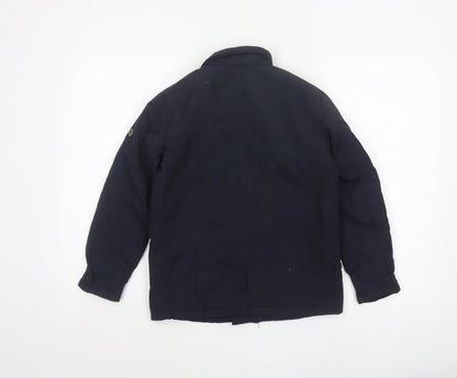 Ben Sherman Boys Blue 8-9 Years Double-Breasted Padded Pea Jacket