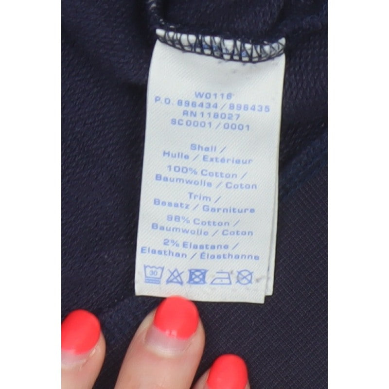 Boden Women’s Blue Bird Print Cotton Sweatshirt Size S Crew Neck