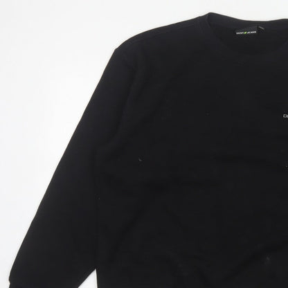 DKNY Jeans Men’s Black XL Crew Neck Logo Pullover Sweatshirt