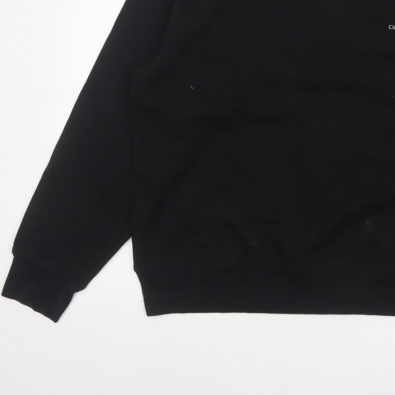 DKNY Jeans Men’s Black XL Crew Neck Logo Pullover Sweatshirt