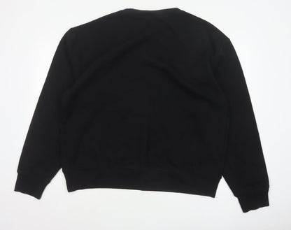 DKNY Jeans Men’s Black XL Crew Neck Logo Pullover Sweatshirt