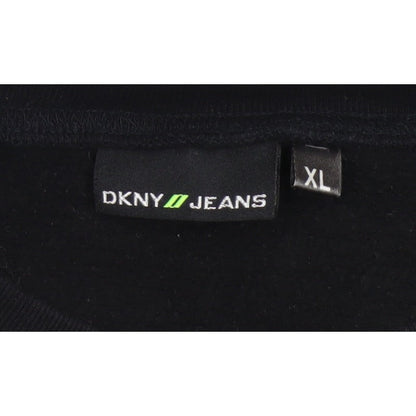 DKNY Jeans Men’s Black XL Crew Neck Logo Pullover Sweatshirt