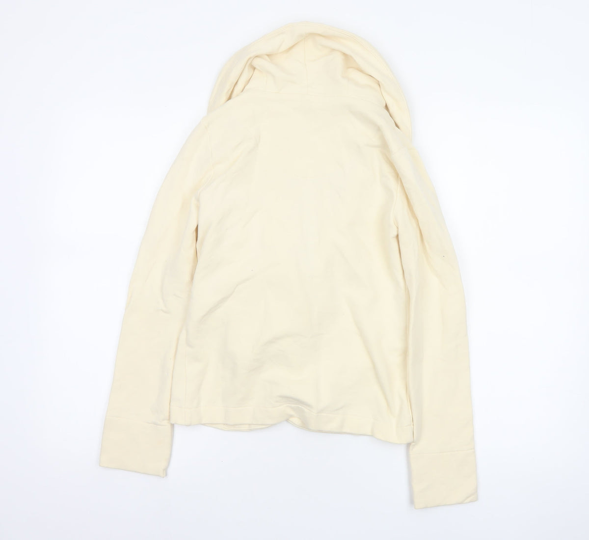 Ralph Lauren Women Ivory Size S Hooded Drape Buckle Jacket