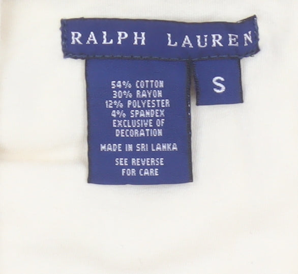 Ralph Lauren Women Ivory Size S Hooded Drape Buckle Jacket