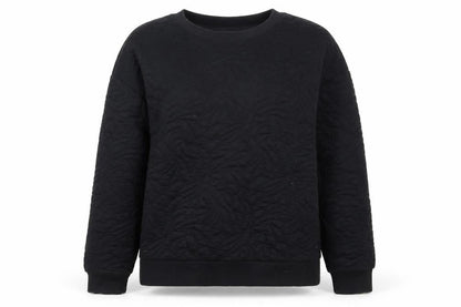 Marks and Spencer Women’s Black Size 14 Thermal Pullover Sweatshirt