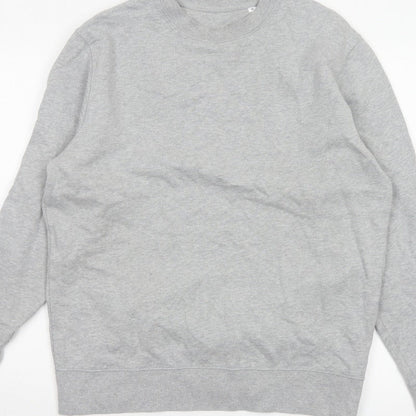 Stanley/Stella Men’s Grey M Crew Neck Pullover Fleece Sweatshirt