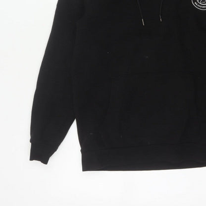 Mercier Men’s Black M Pullover Logo Graphic Hoodie Hooded
