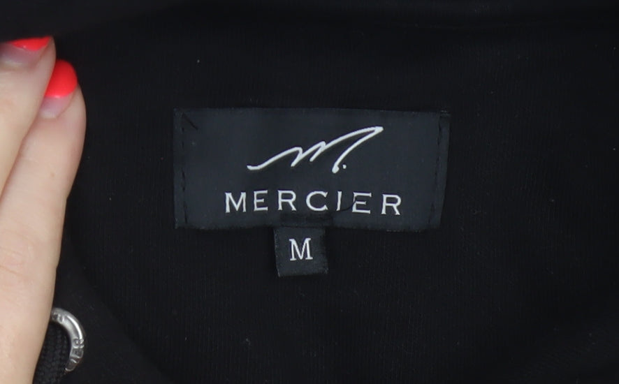 Mercier Men’s Black M Pullover Logo Graphic Hoodie Hooded