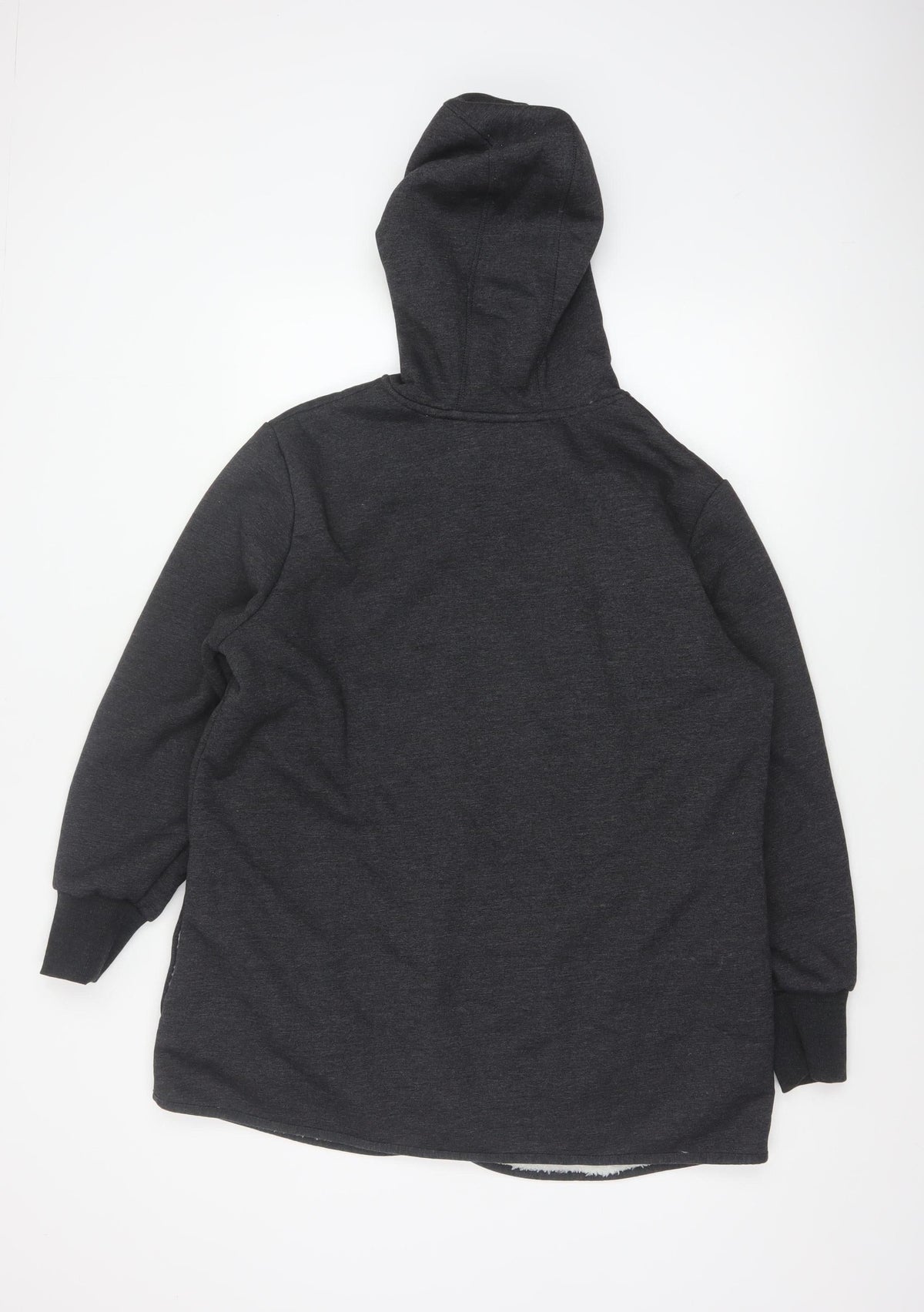 bpc Women’s Grey Full Zip Hooded Fleece Lined Hoodie UK 20