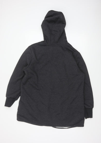 bpc Women’s Grey Full Zip Hooded Fleece Lined Hoodie UK 20