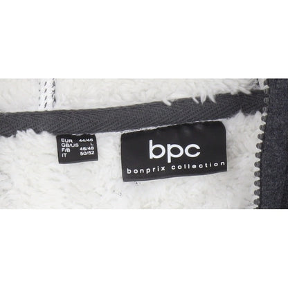 bpc Women’s Grey Full Zip Hooded Fleece Lined Hoodie UK 20