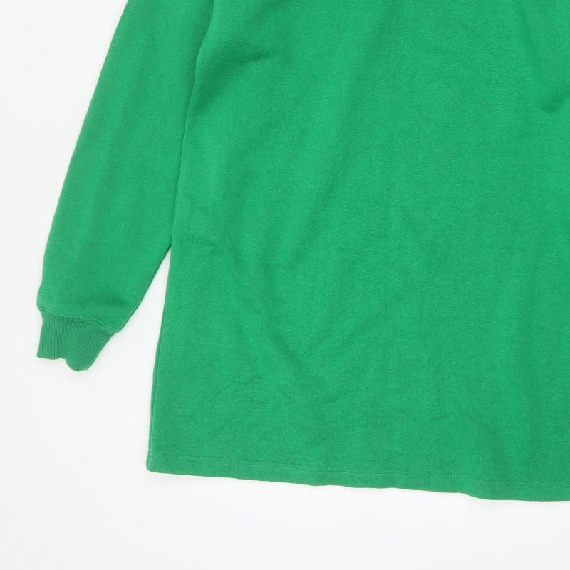 I Saw It First Women’s Green M Tunic Sweatshirt Crew Neck Long Sleeve