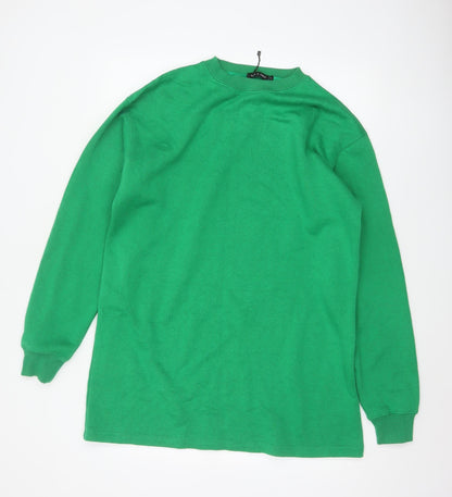 I Saw It First Women’s Green M Tunic Sweatshirt Crew Neck Long Sleeve