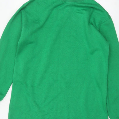I Saw It First Women’s Green M Tunic Sweatshirt Crew Neck Long Sleeve