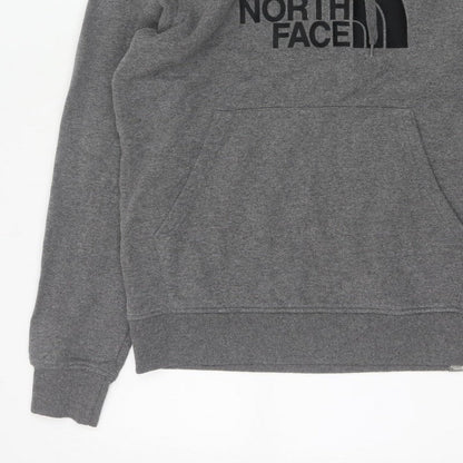The North Face Men’s Grey M Pullover Logo Hoodie Fleece Hooded