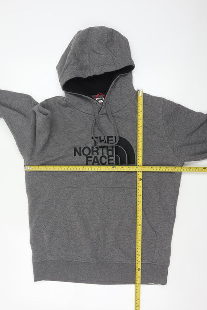 The North Face Men’s Grey M Pullover Logo Hoodie Fleece Hooded