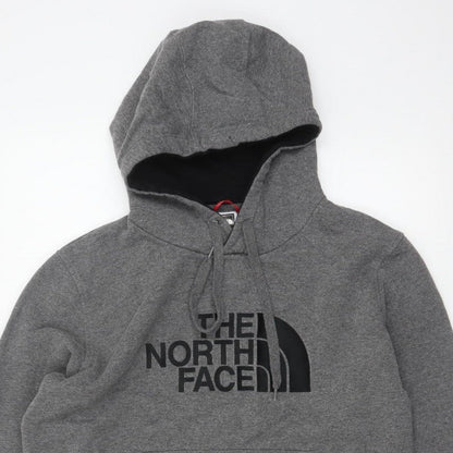 The North Face Men’s Grey M Pullover Logo Hoodie Fleece Hooded