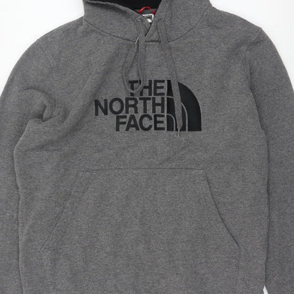 The North Face Men’s Grey M Pullover Logo Hoodie Fleece Hooded