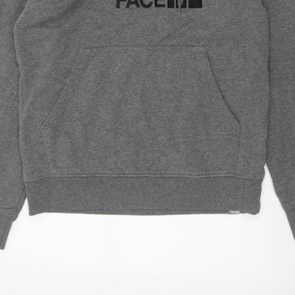 The North Face Men’s Grey M Pullover Logo Hoodie Fleece Hooded