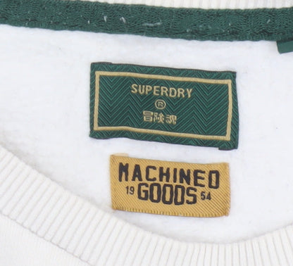 Superdry Men Ivory M Camo Logo Crew Neck Pullover Sweatshirt