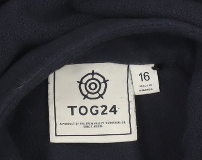 TOG24 Women’s Blue Size 16 1/4 Zip Fleece Pullover Sweatshirt