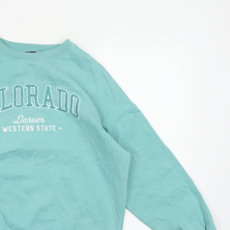 F&F Active Women’s Blue Colorado Graphic Crew Neck Sweatshirt Size S
