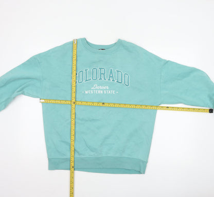 F&F Active Women’s Blue Colorado Graphic Crew Neck Sweatshirt Size S