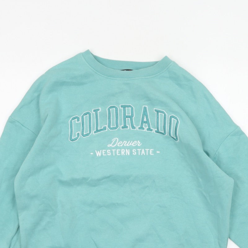 F&F Active Women’s Blue Colorado Graphic Crew Neck Sweatshirt Size S