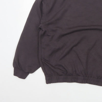 Nutmeg Women Brown Size 14 Balloon Sleeve Crew Neck Sweatshirt