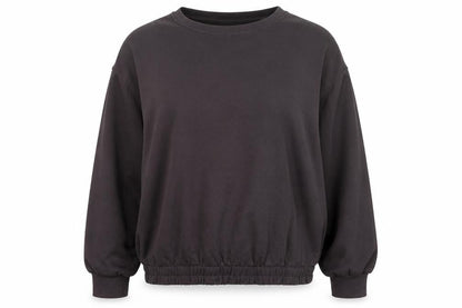 Nutmeg Women Brown Size 14 Balloon Sleeve Crew Neck Sweatshirt