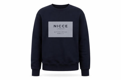 Nicce London Men’s Blue XS Pullover Graphic Logo Crew Neck Sweatshirt